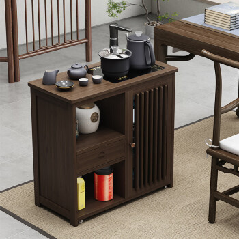 竹喻移动茶水柜茶桌边柜泡茶台家用一体茶边柜办公室茶具置物柜雅