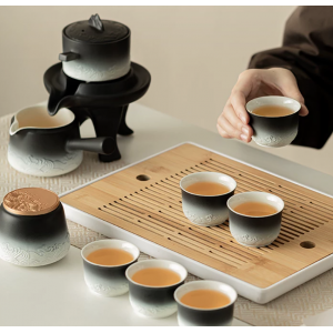 创意观山海自动功夫茶具套装